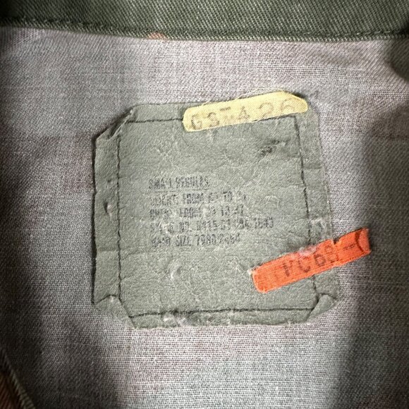 US Army Mens Small Regular USNG Camo Woodland Military Combat DD Patch Jacket - Picture 5 of 12